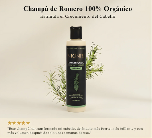 Champú de Romero Orgánico – Frena la Caída y Fortalece tu Cabello